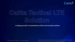 Caltta tactical LTE solution